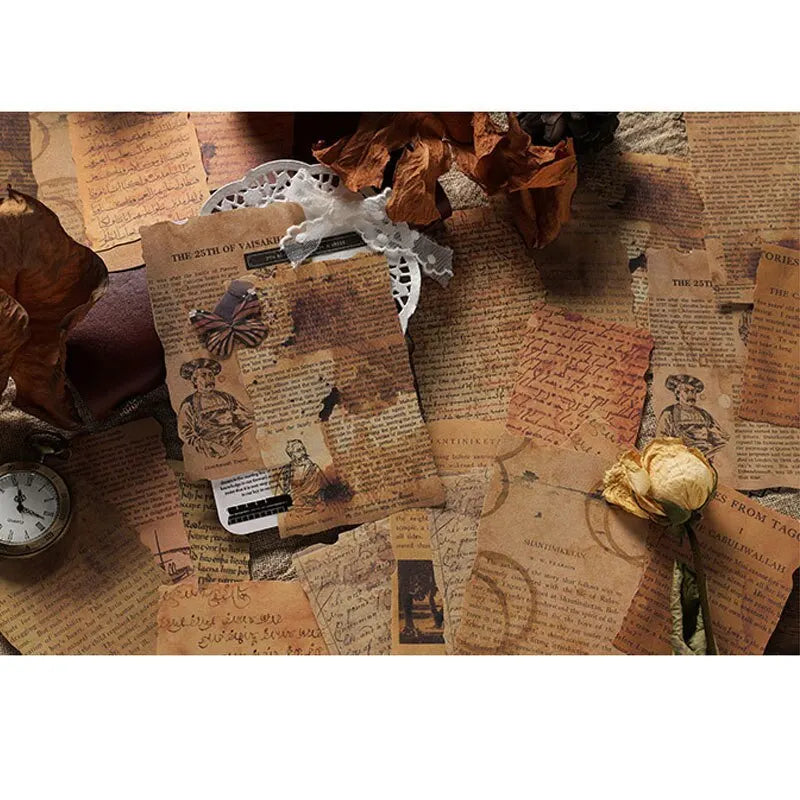 Vintage Literature & Art Scrapbook Paper for Journaling & DIY Crafts