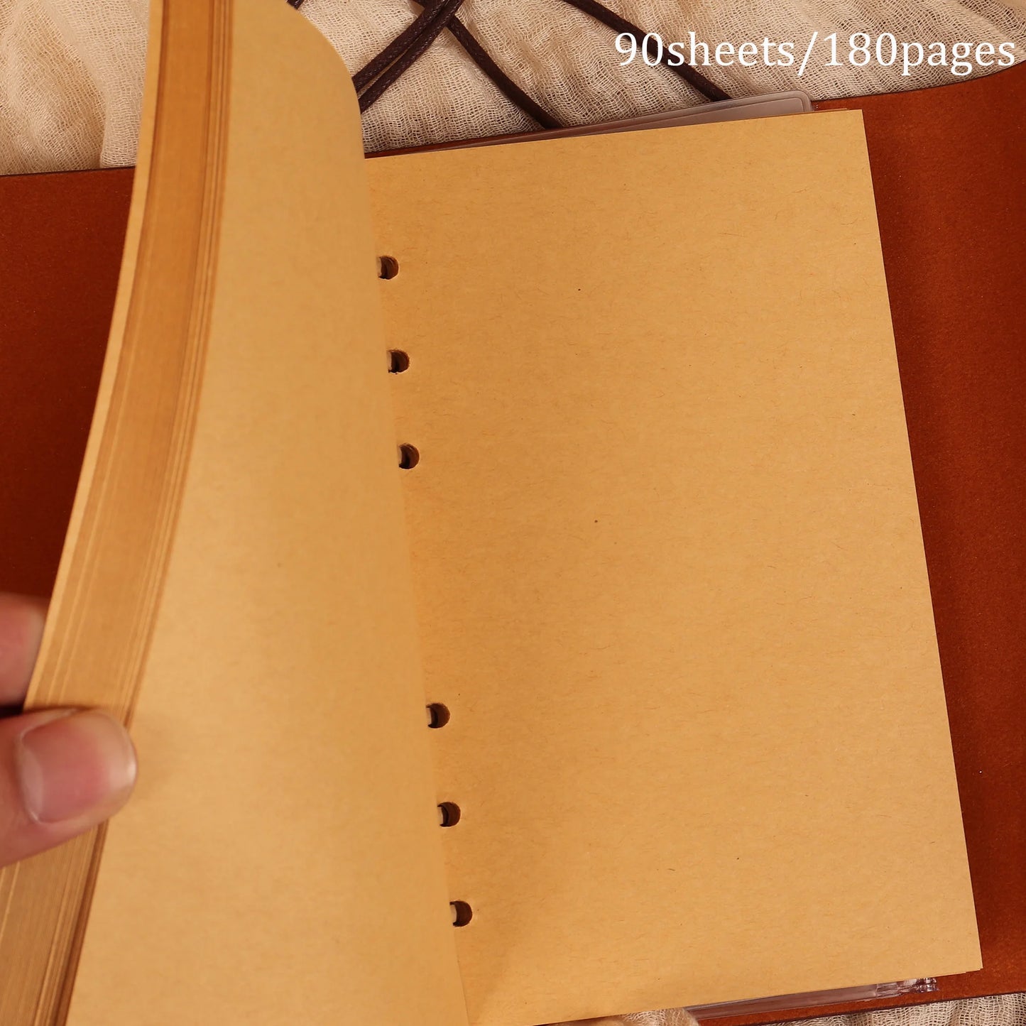 Vintage Waterproof Cowhide Journal for Journaling, Scrapbooking, and Crafts