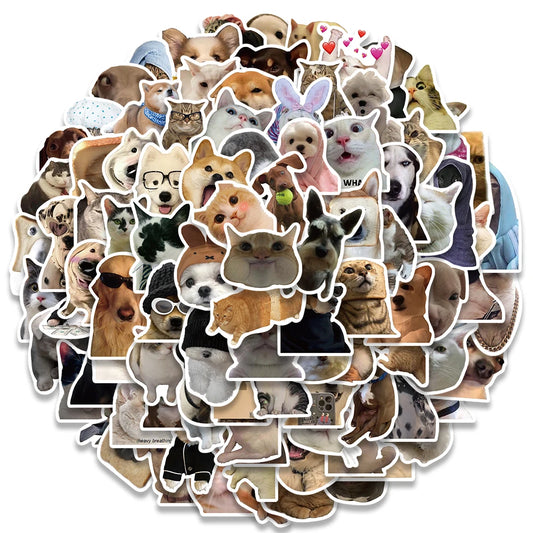 Kawaii Cat & Dog Stickers Set for Fun DIY Projects