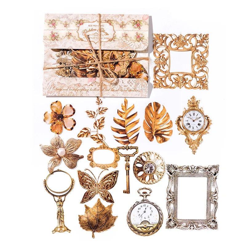 30-Piece Floating Kawaii Baroque Stickers for Scrapbooking & DIY Crafts