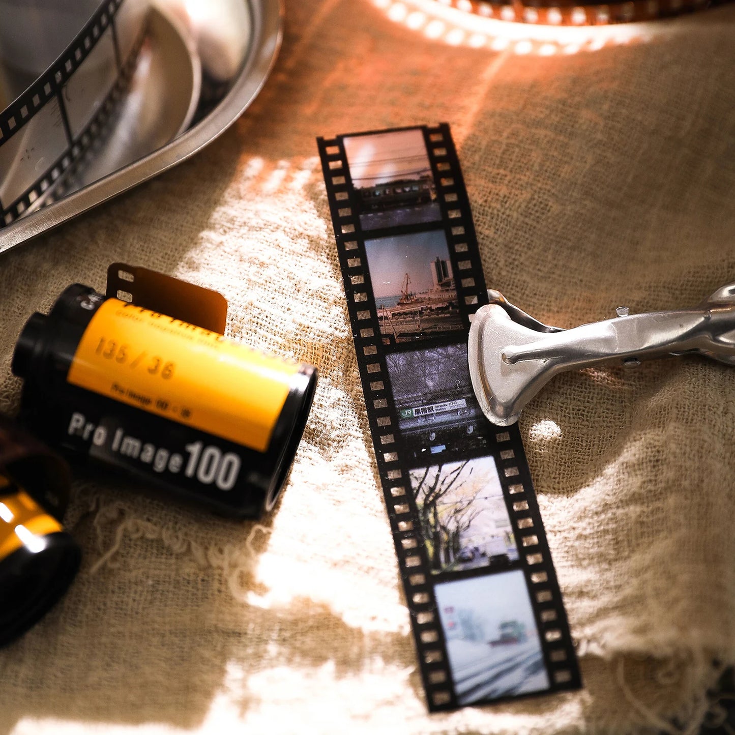 Retro Film-Themed PET Tape for Scrapbooking, Journaling, and Crafts