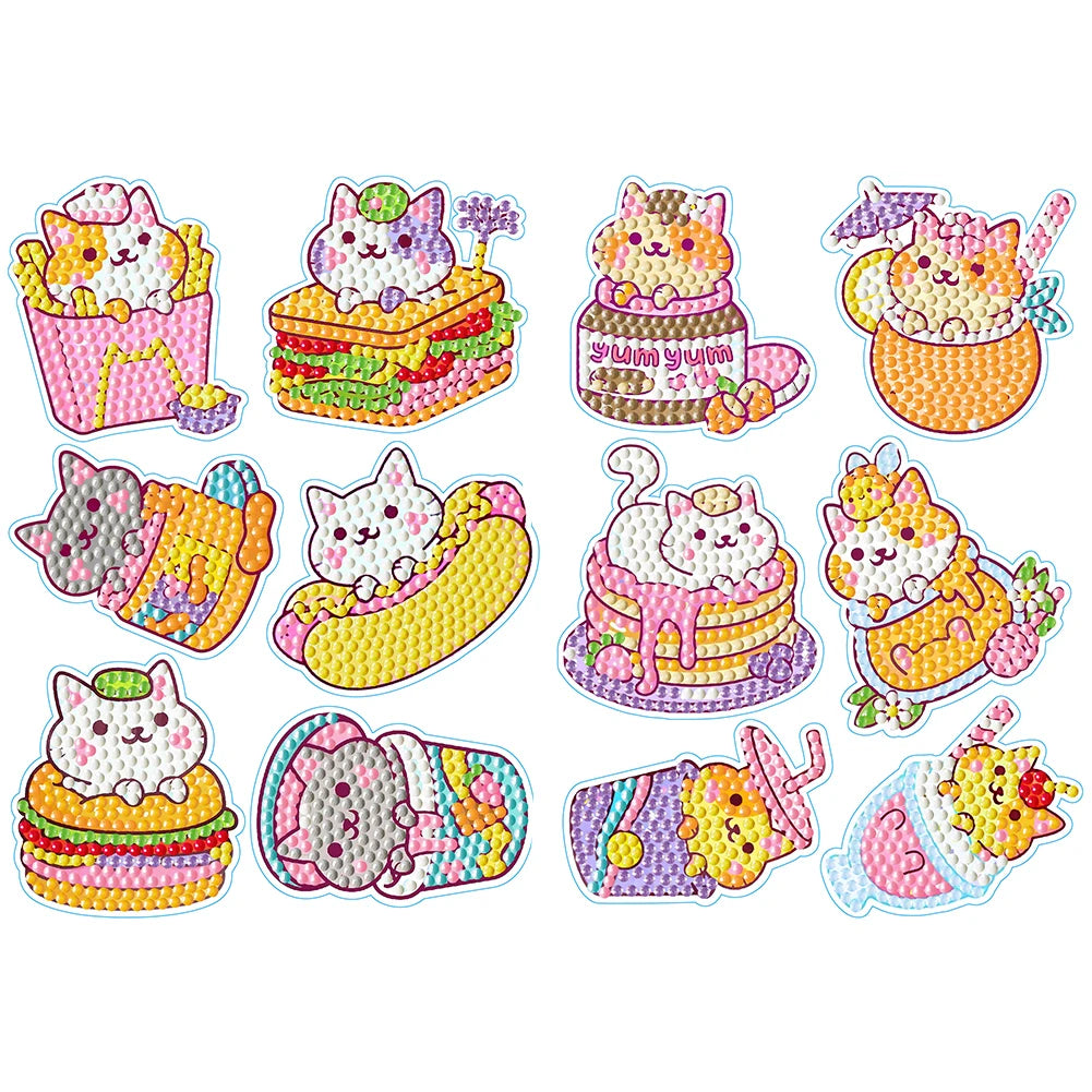 2 Sheets Self-Adhesive Rhinestone Stickers for DIY Crafts and Projects