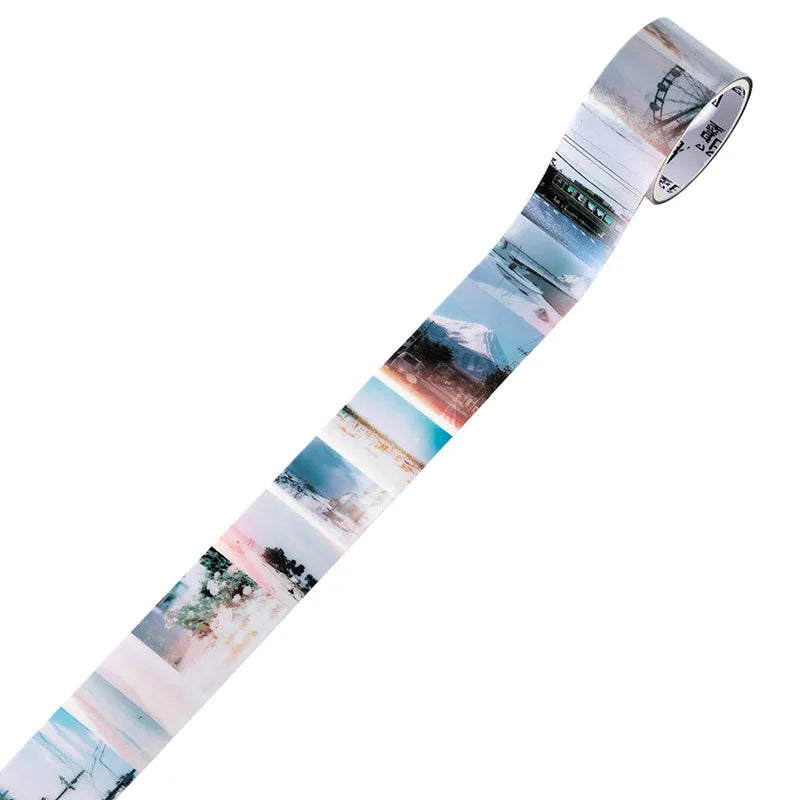 Retro Film-Themed PET Tape for Scrapbooking, Journaling, and Crafts