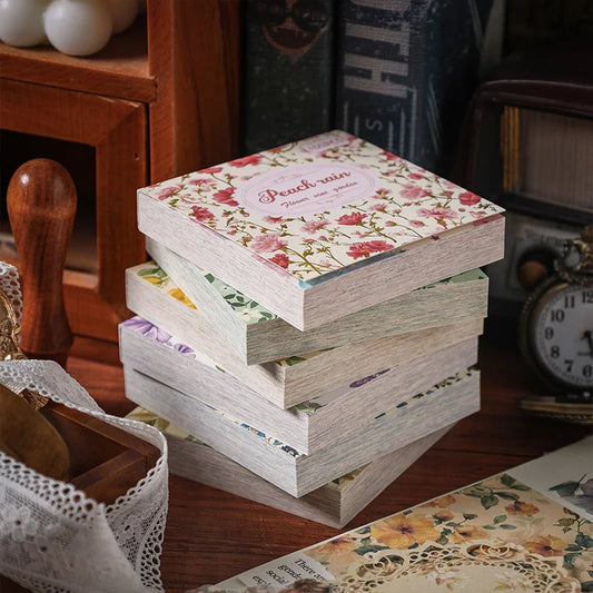 100-Piece Vintage Paper Set for Scrapbooking and Crafting Projects
