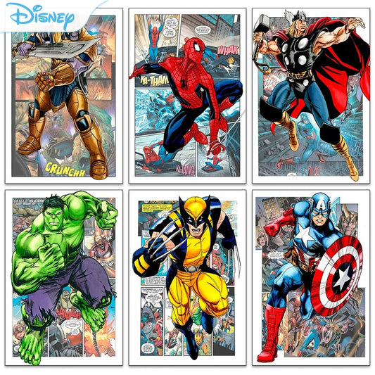 Disney Superhero Spiderman Diamond Painting – DIY Mosaic Gem Puzzle