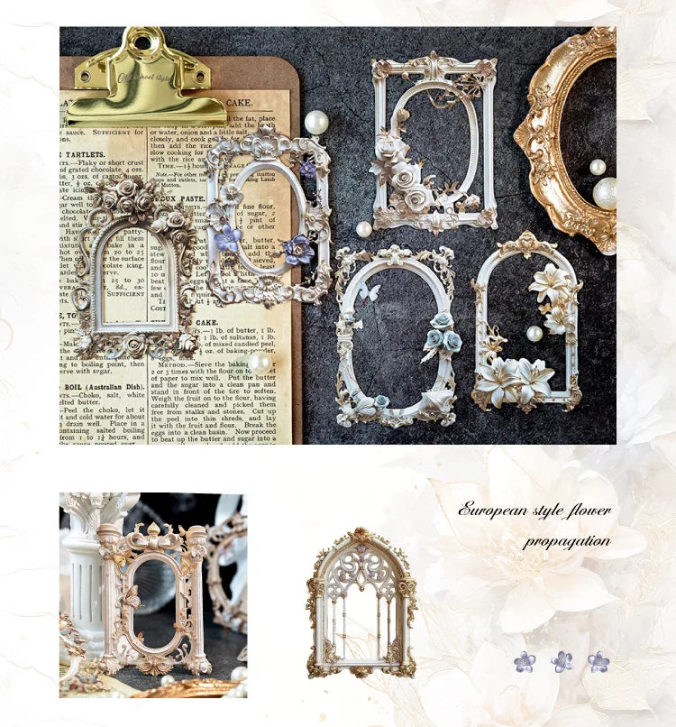 10-Piece 3D Hollow Frame Paper Set for Creative Crafts