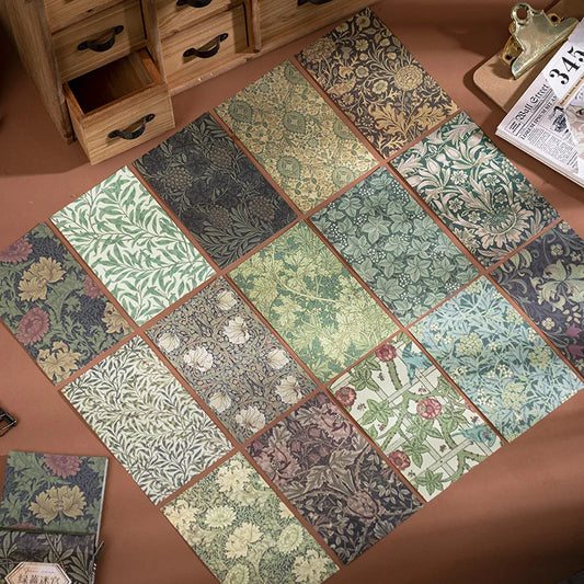60-Piece Vintage Literature & Art Hand Tent Paper Set