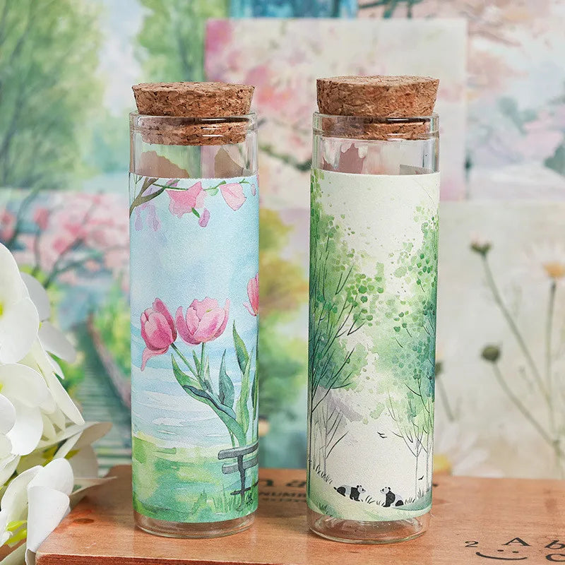 200-Sheet Scrapbook Paper Set with Scenic Landscape Designs for Crafting