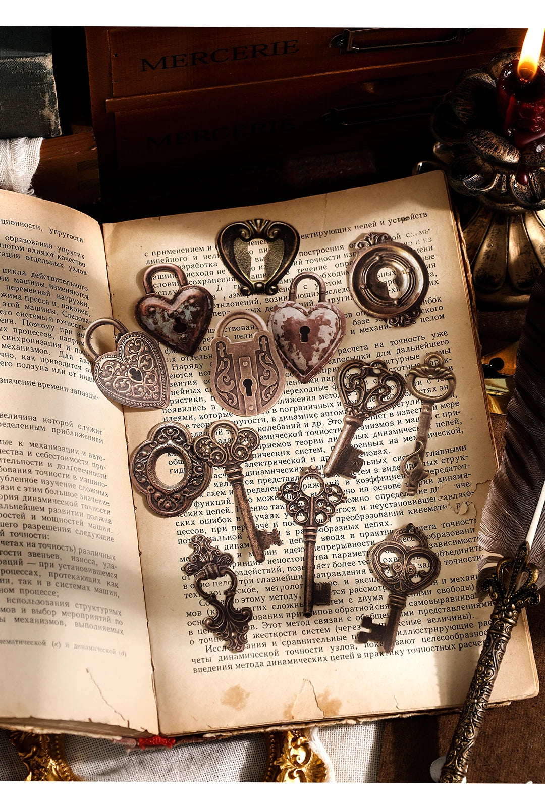 30-Piece Vintage Mechanical Clock Stickers for DIY Projects & Scrapbooking