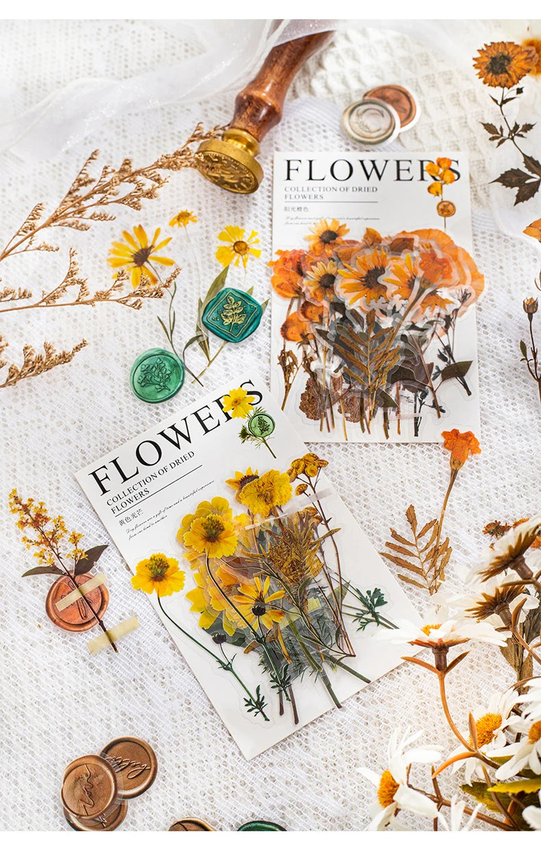 40-Piece Floral Sticker Kit for Scrapbooking and DIY Crafts