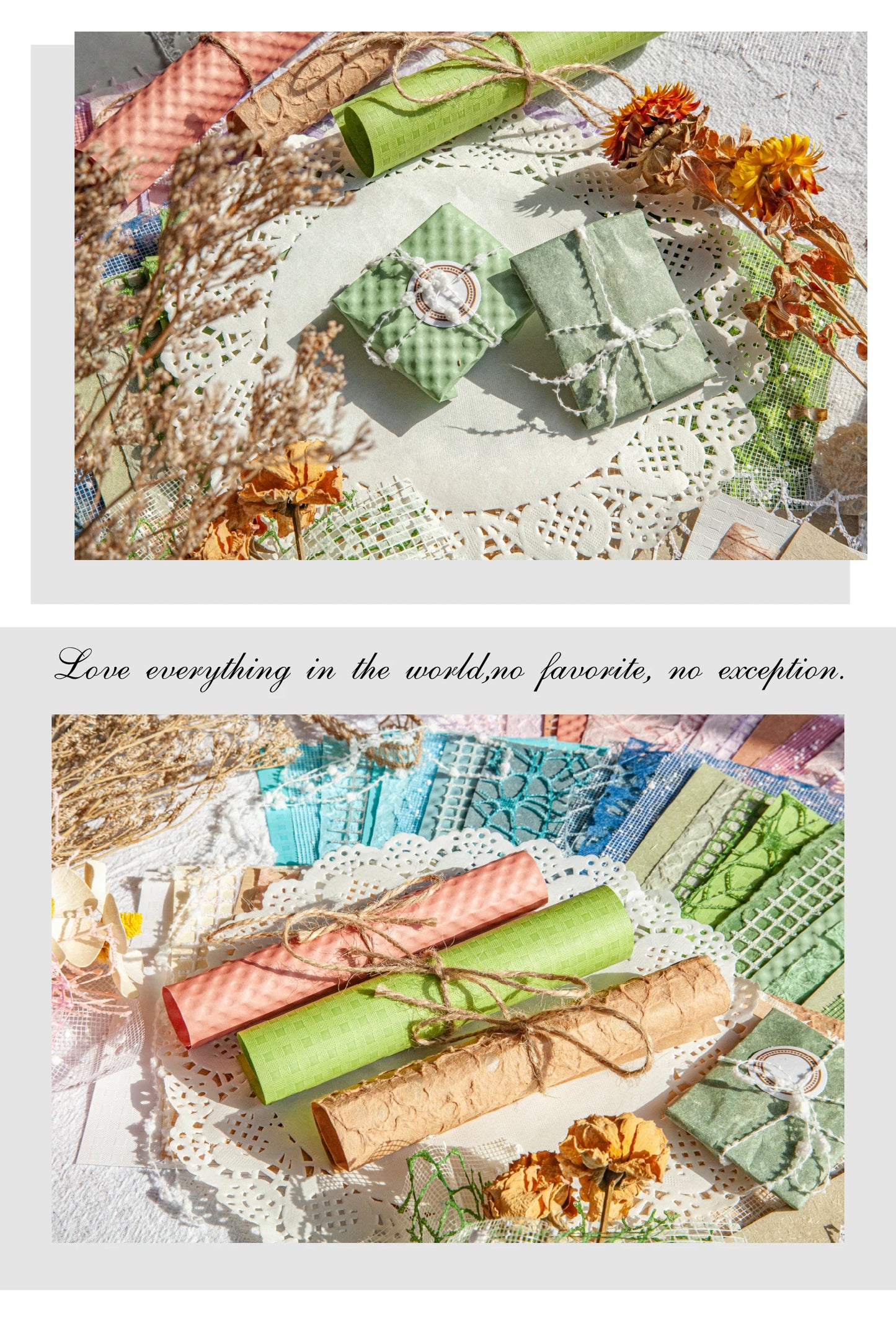16-Piece Vintage Lace Paper Set for Scrapbooking and Journaling