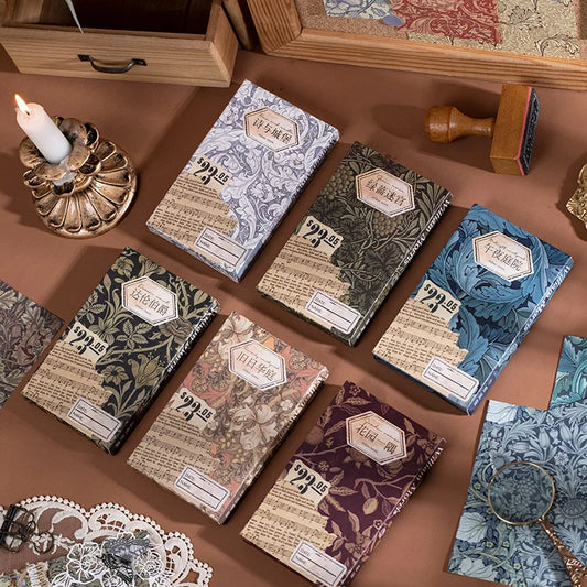 60-Piece Vintage Literature & Art Hand Tent Paper Set