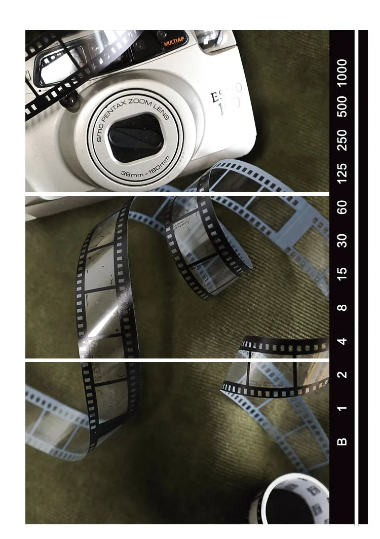 Retro Film-Themed PET Tape for Scrapbooking, Journaling, and Crafts