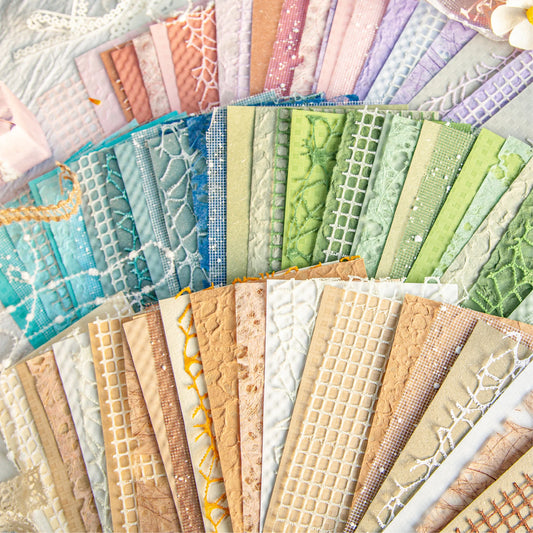 16-Piece Vintage Lace Paper Set for Scrapbooking and Journaling