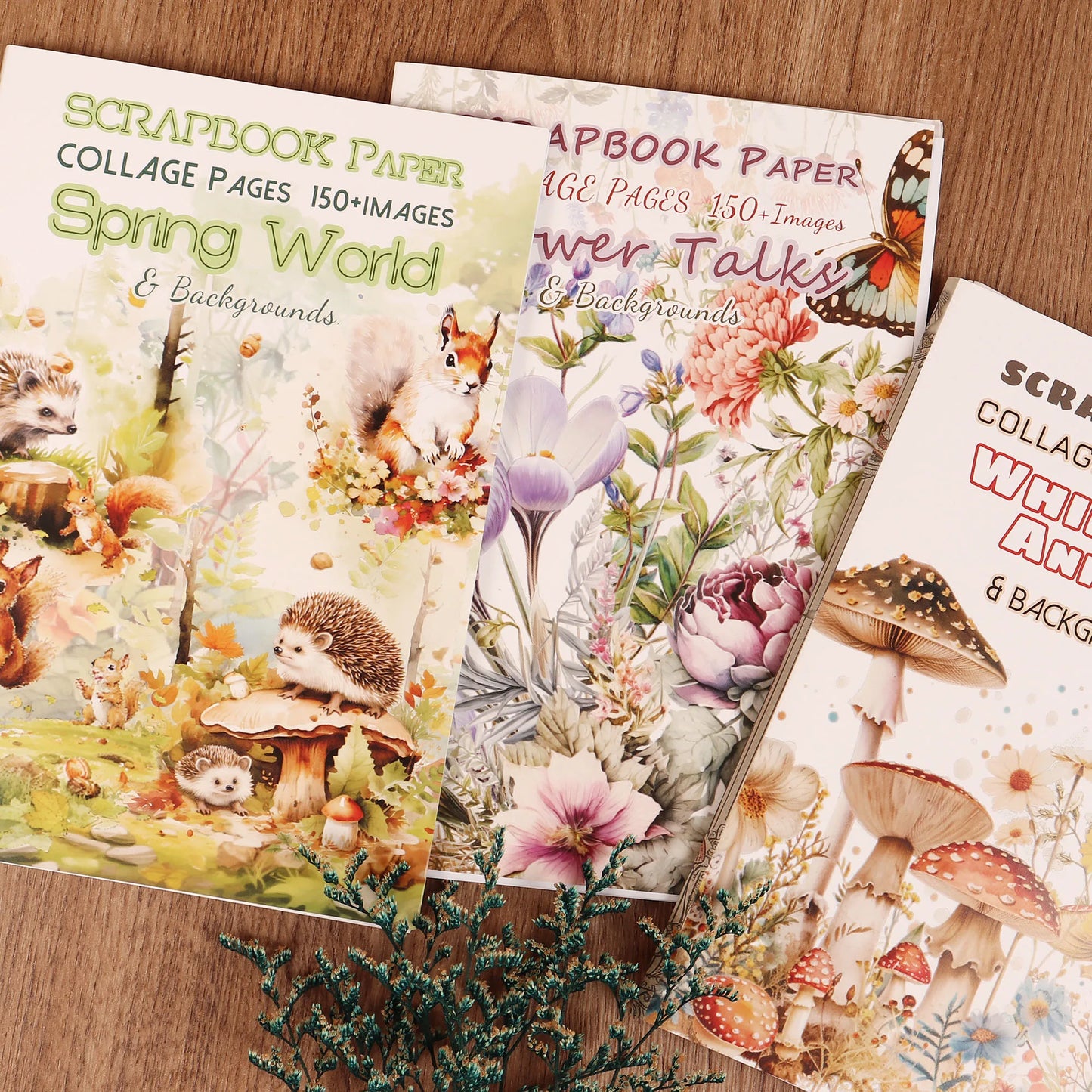 18-Sheet Mushroom Forest Cutout Book with 150+ Images for Crafts