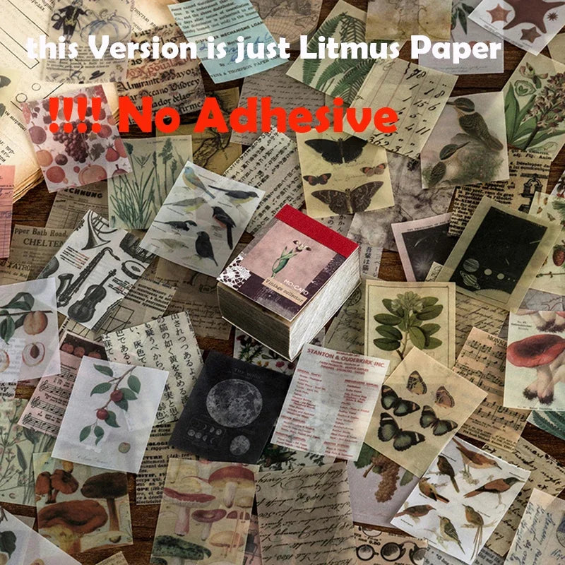 366-Piece Vintage Scrapbook Paper & Deco Stickers for Crafting