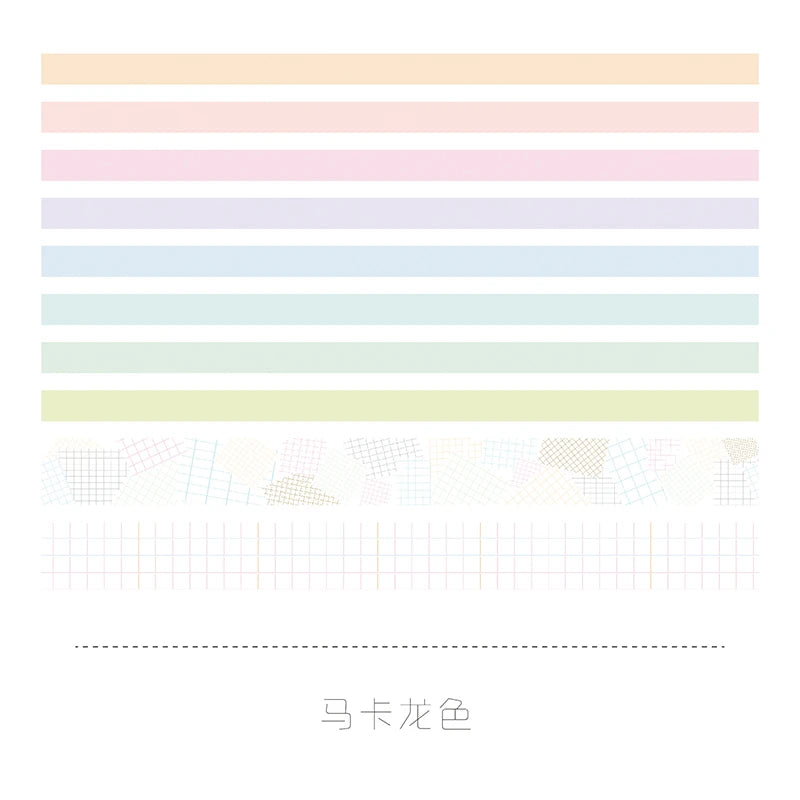 10-Roll Kawaii Washi Tape Set for Scrapbooking and DIY Crafts