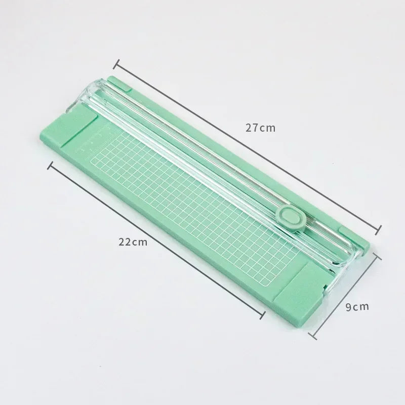 Dual-Action A4 Paper Cutter with Precision Blade & Ruler
