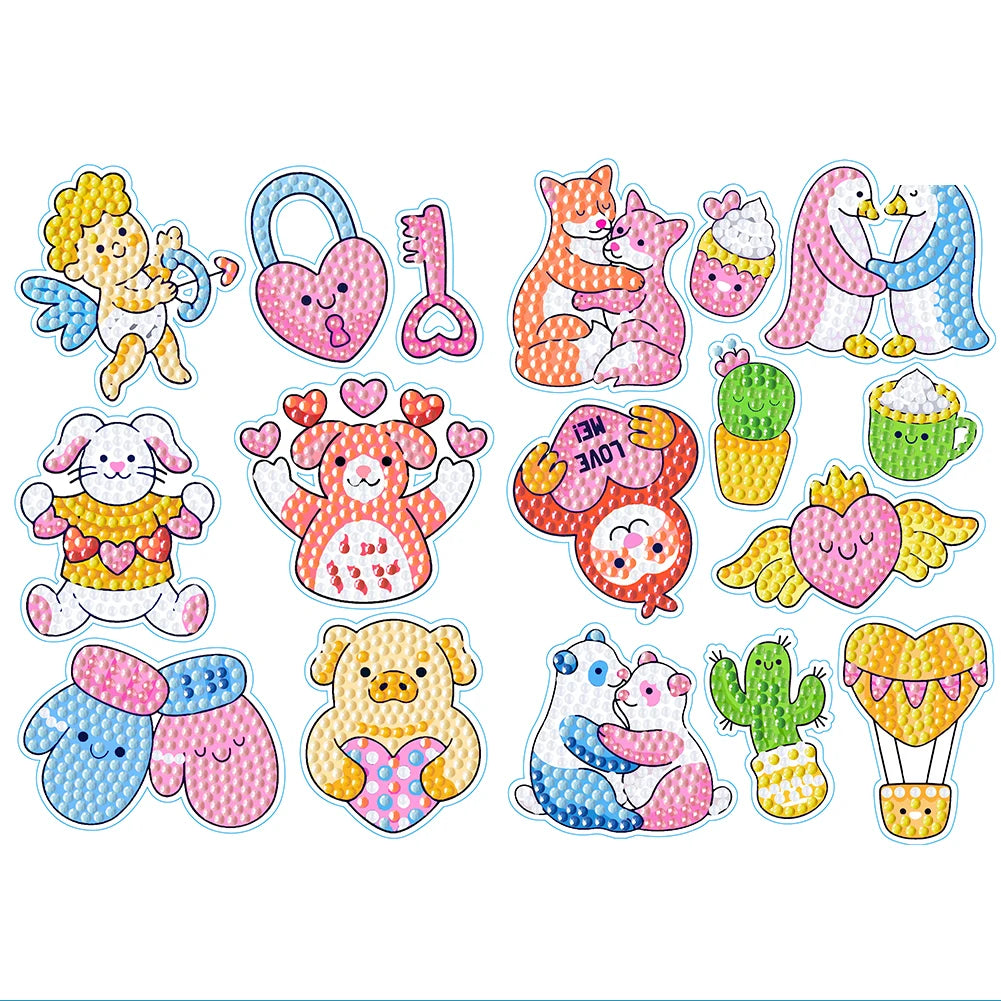 2 Sheets Self-Adhesive Rhinestone Stickers for DIY Crafts and Projects