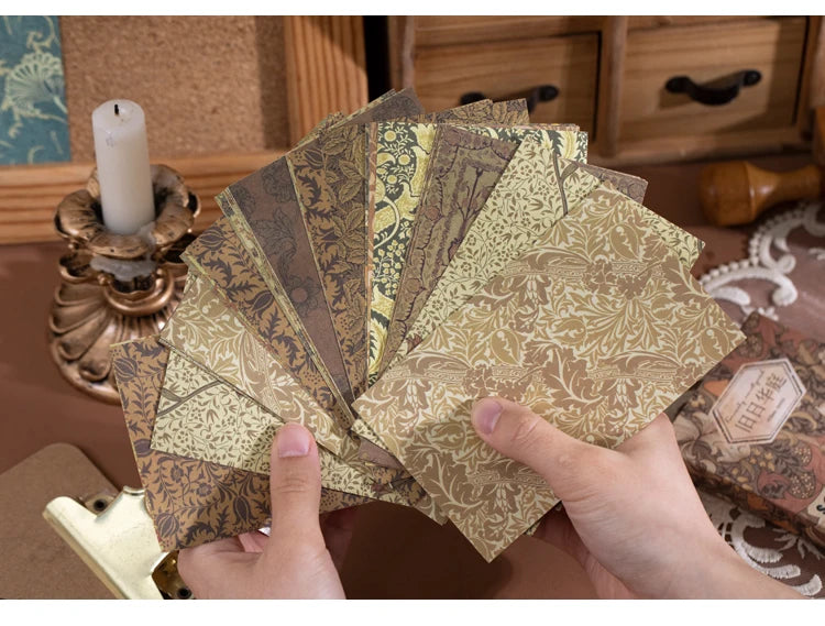 60-Piece Vintage Literature & Art Hand Tent Paper Set