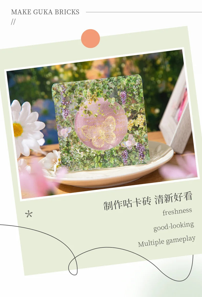 Fresh Vine PET Tape Roll for Scrapbooking & DIY Crafts