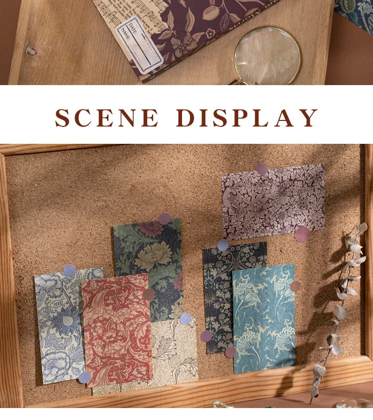 60-Piece Vintage Literature & Art Hand Tent Paper Set