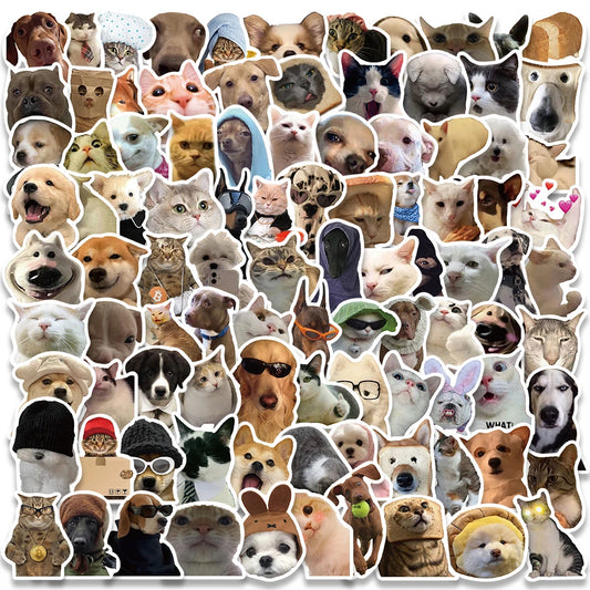 Kawaii Cat & Dog Stickers Set for Fun DIY Projects
