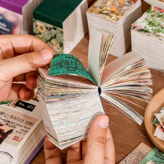 400-Piece Vintage Craft Paper Set for Scrapbooking & DIY Projects