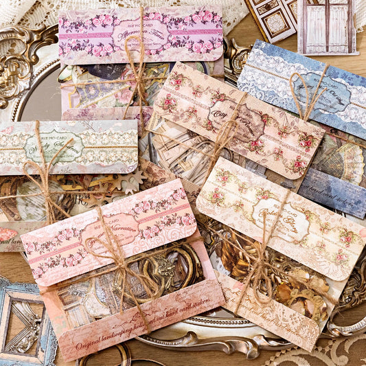 30-Piece Floating Kawaii Baroque Stickers for Scrapbooking & DIY Crafts