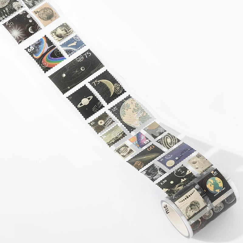 55mm x 2m Vintage Stamp Tape for DIY Crafts and Scrapbooking