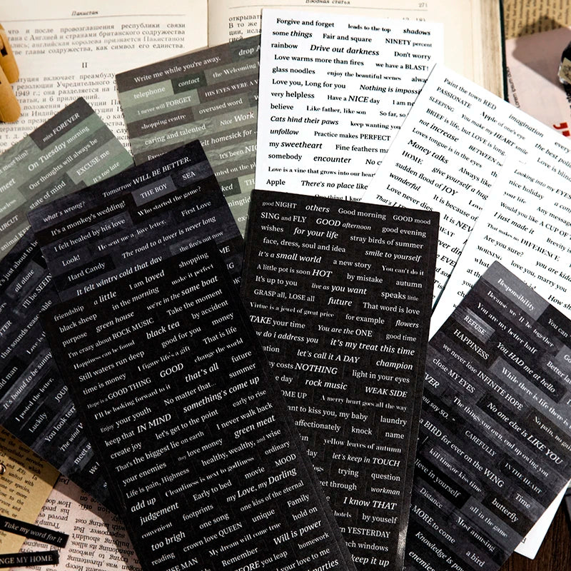 3-Piece Alphabet Sticker Set for Scrapbooking, Journaling, and DIY Crafts