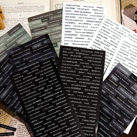 3-Piece Alphabet Sticker Set for Scrapbooking, Journaling, and DIY Crafts