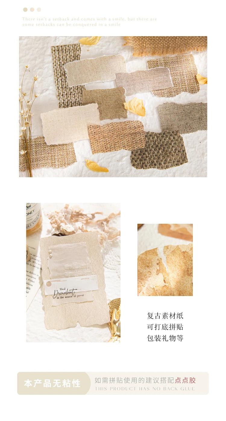 28-Piece Vintage Relief Texture Paper Set for Scrapbooking and Crafts