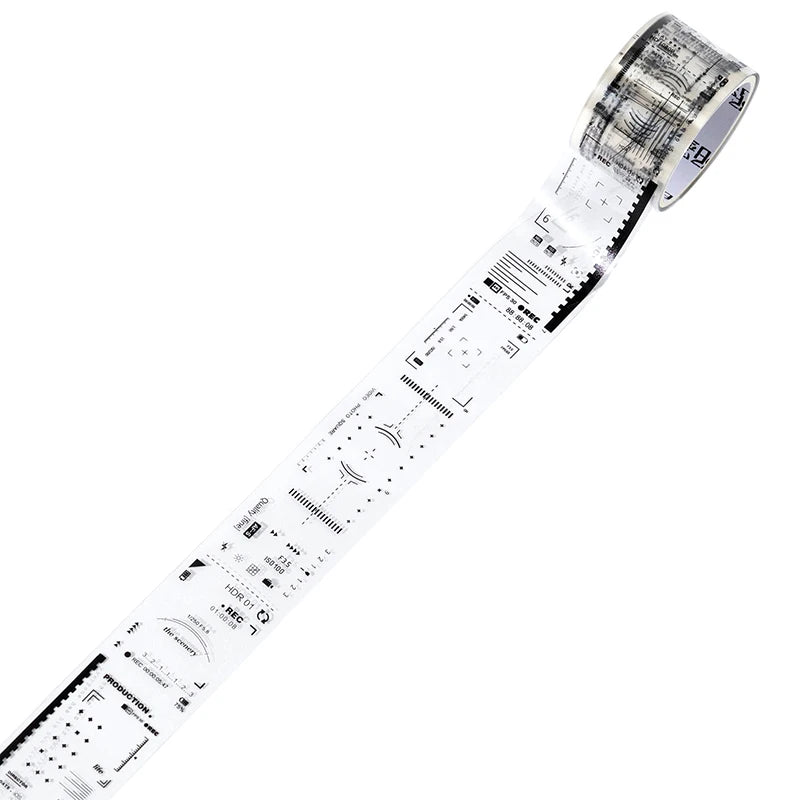 Retro Film-Themed PET Tape for Scrapbooking, Journaling, and Crafts