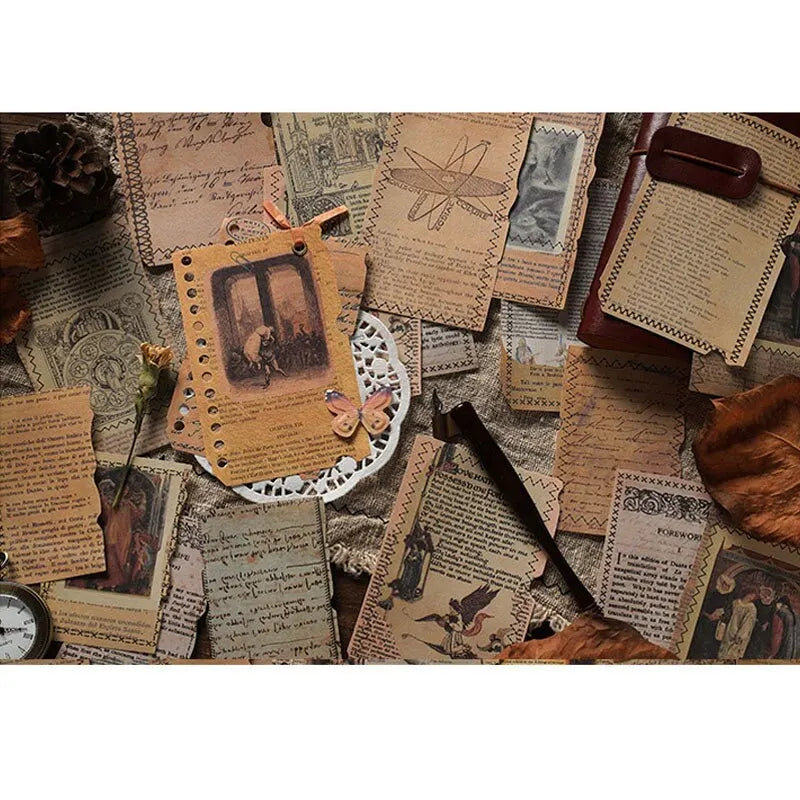 Vintage Literature & Art Scrapbook Paper for Journaling & DIY Crafts