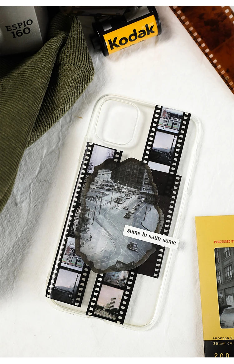 Retro Film-Themed PET Tape for Scrapbooking, Journaling, and Crafts