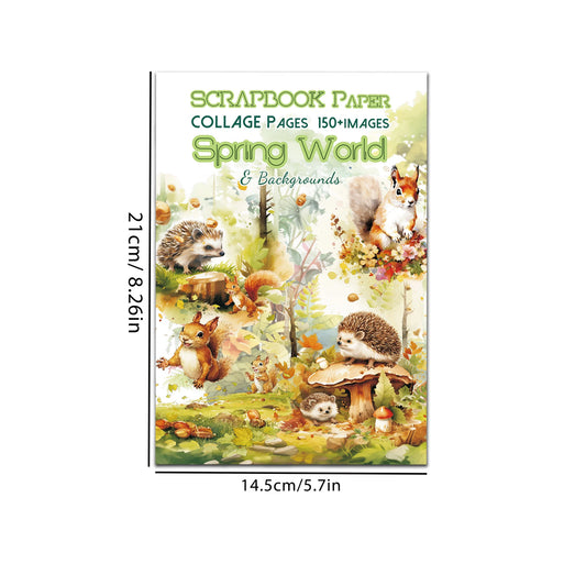 18-Sheet Mushroom Forest Cutout Book with 150+ Images for Crafts