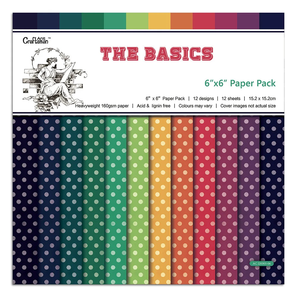 12-Sheet Vintage Flower Paper Pad for Scrapbooking & DIY Crafts