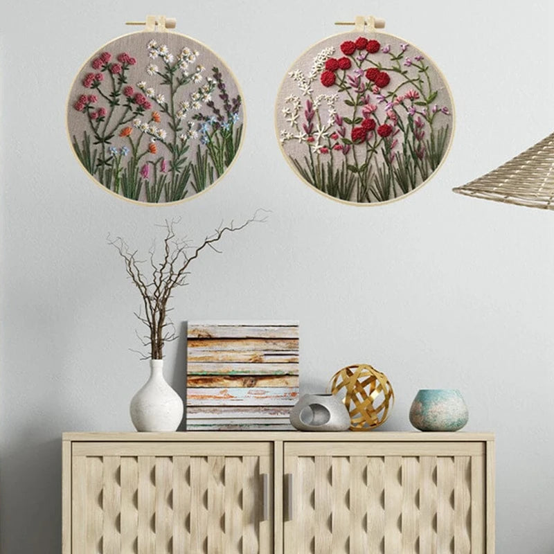 Beginner’s Floral Embroidery Kit – Complete, Easy-to-Follow DIY Project