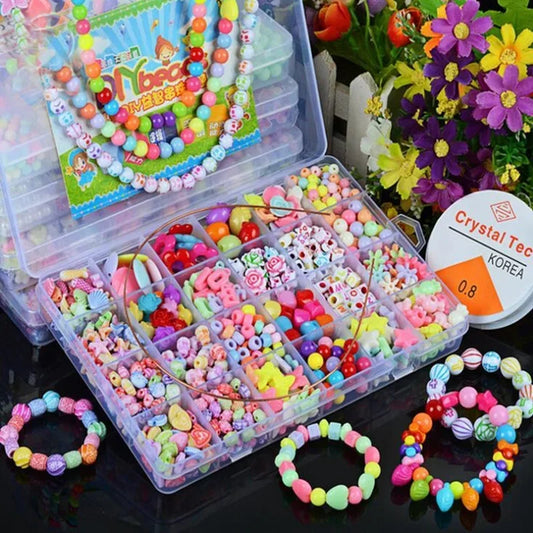 Girls DIY Bead Set Jewelry Kit – Craft, Create, and Enjoy